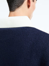 Wales Bonner - Calm Polo in Brown and Navy