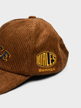 Wales Bonner - Grace Corduroy Cap in Brown