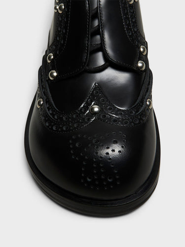 Acne Studios - Lace-up Leather Shoes in Black