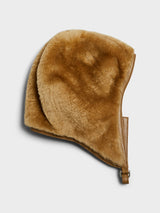 Acne Studios - Shearling cap in Ginger Brown
