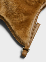 Acne Studios - Shearling cap in Ginger Brown