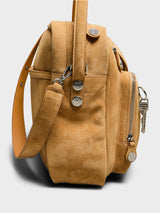 Acne Studios - Camero Camera Suede Bag in Sesame Beige