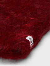 Acne Studios - Mohair Cap with Earflaps in Burgundy