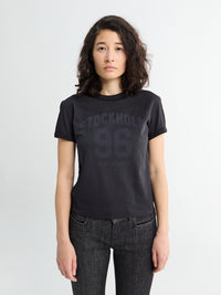 Acne Studios - Fitted Logo T-shirt in Faded Blue