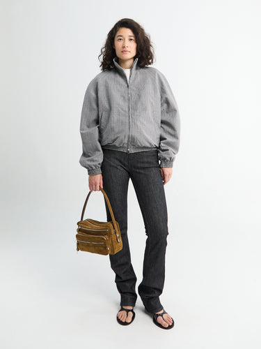 Acne Studios - Technical Check Jacket in Multi Grey