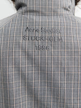 Acne Studios - Technical Check Jacket in Multi Grey