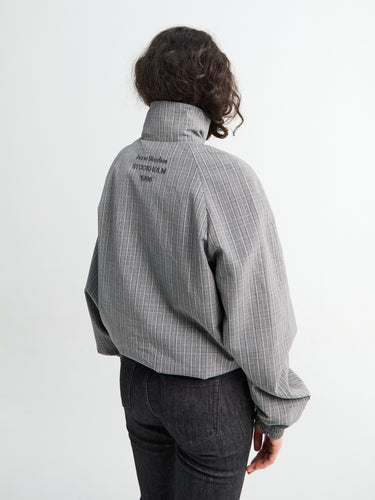 Acne Studios - Technical Check Jacket in Multi Grey
