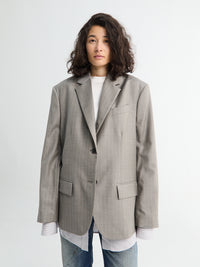 Acne Studios - Layered Suit Jacket in Warm Grey