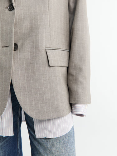 Acne Studios - Layered Suit Jacket in Warm Grey