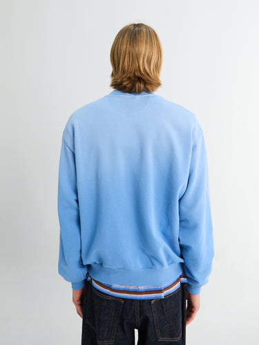 Acne Studios - Logo Zip Sweatshirt in Cornflower Blue