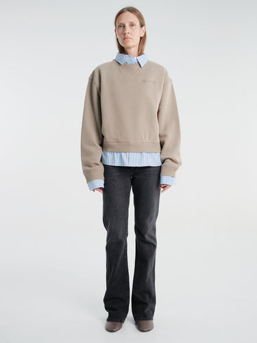 Acne Studios - Layered Sweatshirt in Beige and Blue