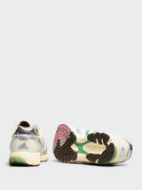 Adidas - Adizero Adios OG Sneakers in Cream White, Preloved Green and Dark Brown