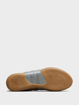 Adidas - Taekwondo Mei Ballet Shoes in Silver Metallic and Gum