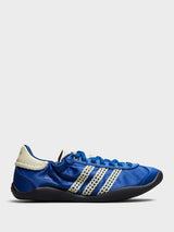 Adidas - Wales Bonner Karintha Lo Satin Sneakers in Supplier Colour, Cream White and Blue