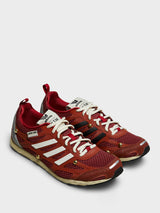 Adidas - Adizero PR SFTM Sneakers in Legacy Red, Cream White and Wild Sepia