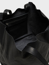 AF Agger - Leather Tote Bag in Black