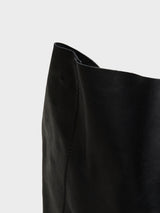 AF Agger - Leather Tote Bag in Black