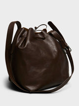 AF Agger - Leather Bucket Bag in Brown