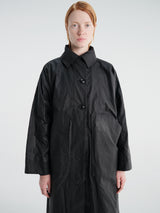 Aiayu - Jay Coat Ripstop Oilskin in Antracite