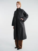 Aiayu - Jay Coat Ripstop Oilskin in Antracite