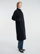Aiayu - Noah Coat in Black Navy