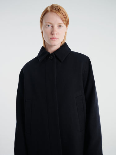 Aiayu - Noah Coat in Black Navy