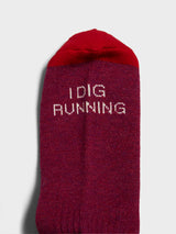 Alex Zono - Feet Huggers I Dig Running Socks in Purple, Red and Cream
