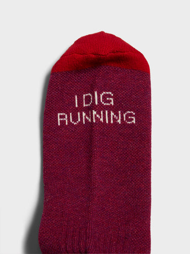 Alex Zono - Feet Huggers I Dig Running Socks in Purple, Red and Cream