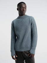 Andersen-Andersen - Navy Crewneck in Light Indigo