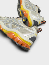 Asics - Gel-Quantum Kinetic Sneakers in Fossil/Pure Silver