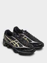 Asics - US6-S Gel-Kinetic Fluent Sneakers in Black and Vanilla