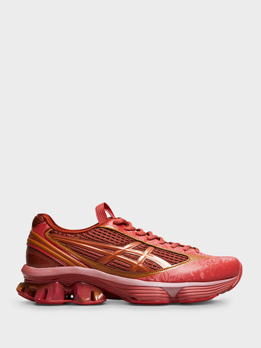 Asics - US6-S Gel-Kinetic Fluent Sneakers in Cayenne and Copperhead