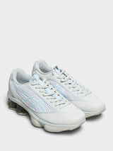 Asics - US6-S Gel-Kinetic Fluent Sneakers in Glacier Grey and Soft Sky