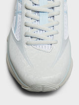 Asics - US6-S Gel-Kinetic Fluent Sneakers in Glacier Grey and Soft Sky
