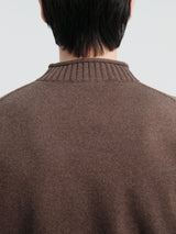 Auralee - Super Fine Wool Knit Mock Neck in Top Brown