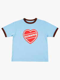 Alex Zono - Ringer Tee Running Heart in Blue