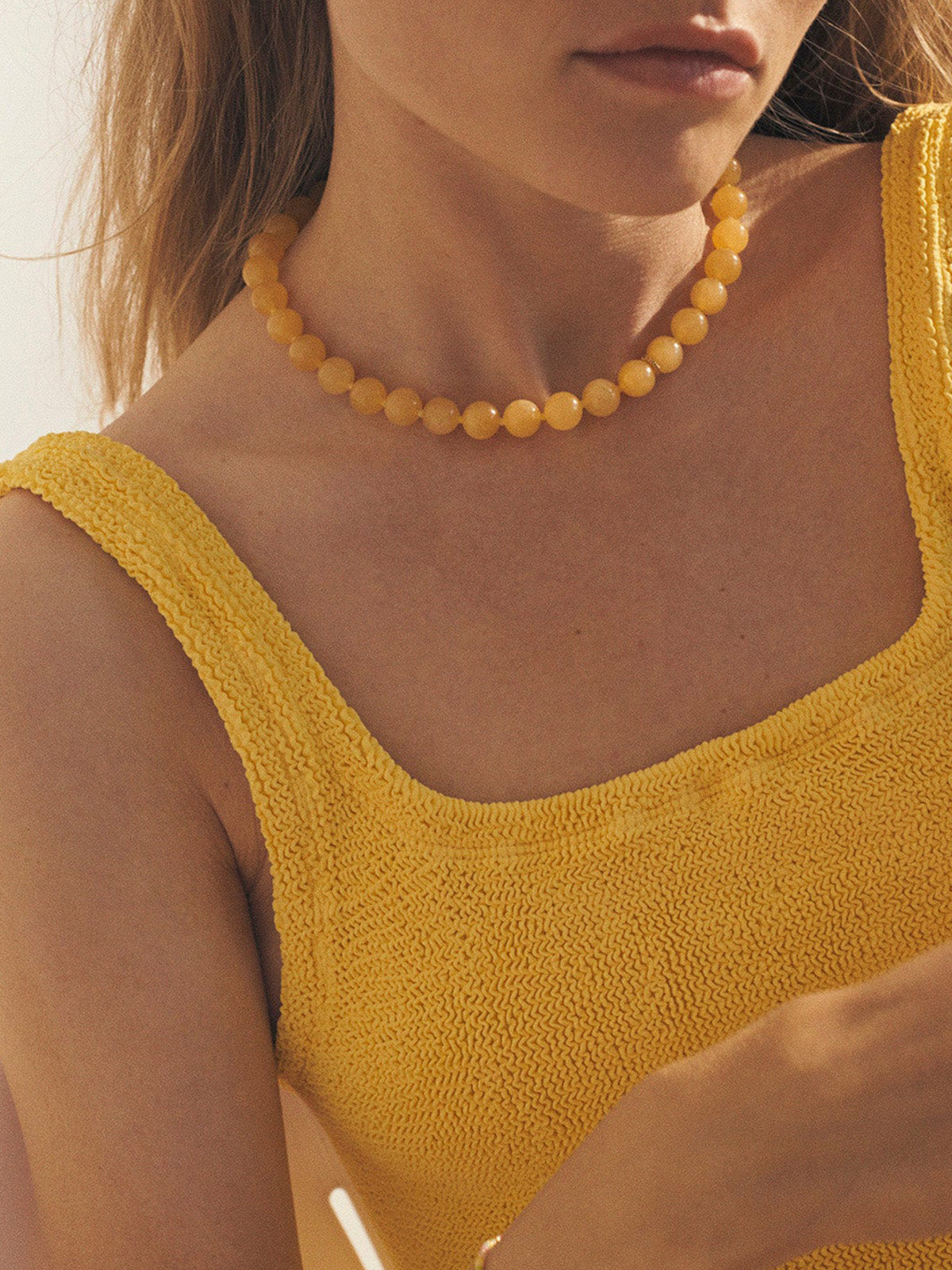 Ball Necklace in Yellow