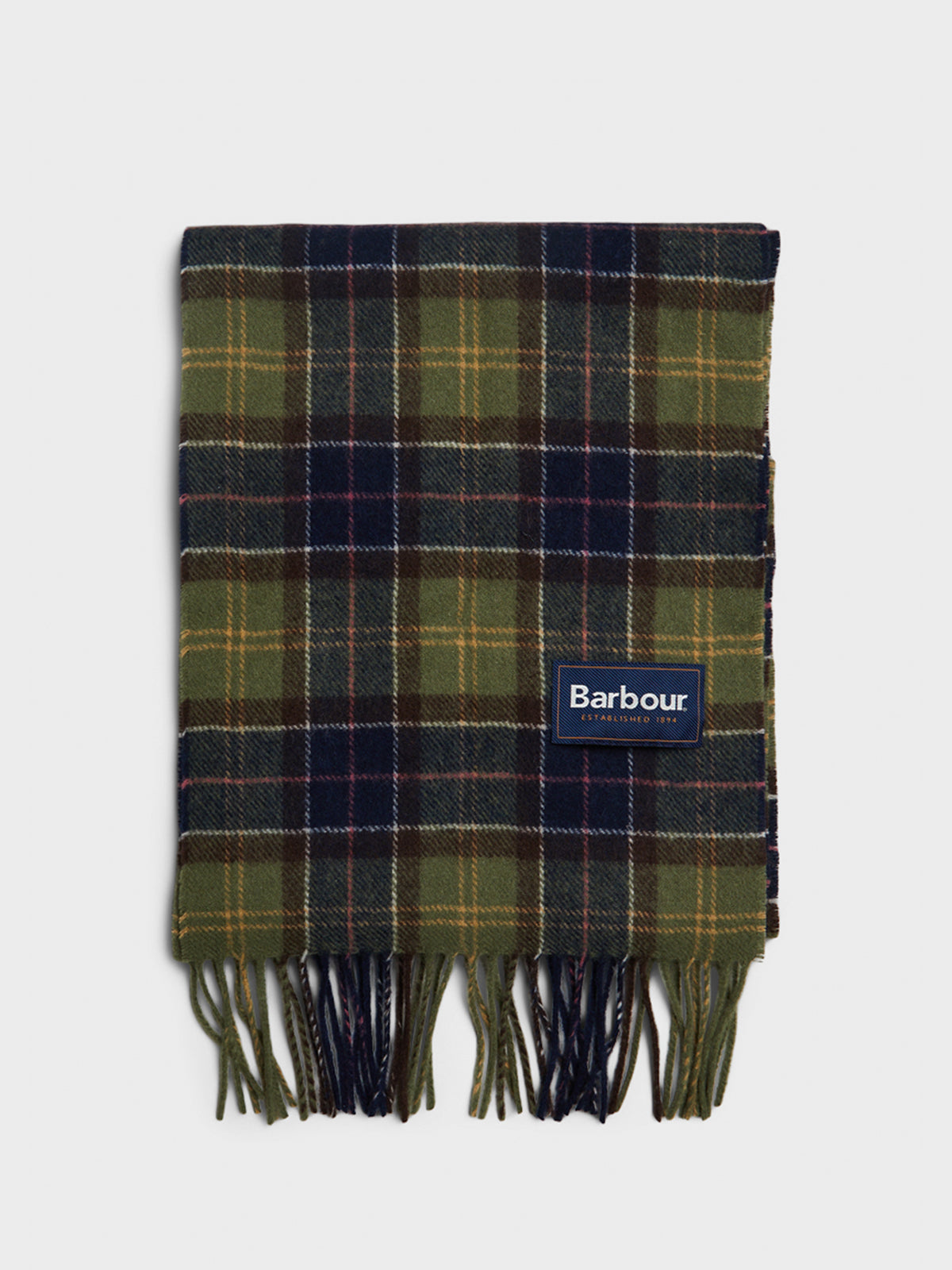 Babour Tartan Lambswool Scarf i Classic Tartan - Main Image