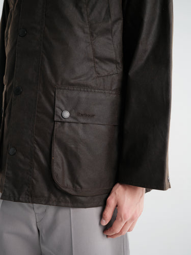 Barbour - OS Bedale Wax Jacket in Dark Brown