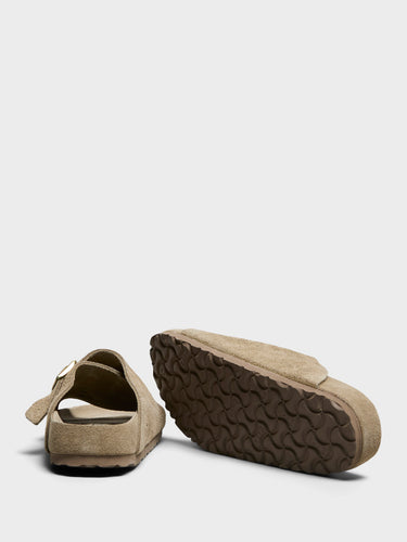 Birkenstock - Zürich Suede Narrow Sandals in Taupe