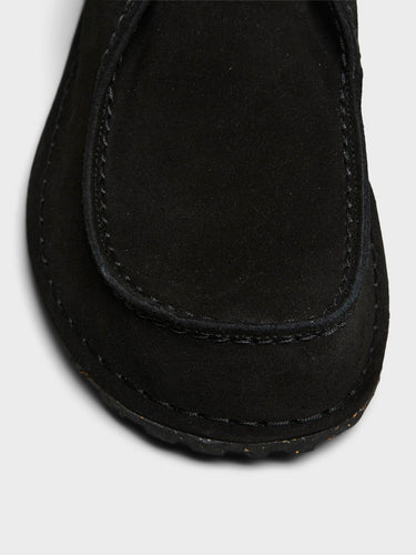 Birkenstock - Utti Lace Suede Leather Shoes in Black