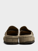 Birkenstock - Naples Narrow Wrapped Suede Leather Sandals in Taupe