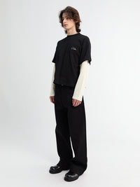 Calm. - Black Raw Selvedge Jeans in Black