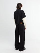 Calm. - Black Raw Selvedge Jeans in Black