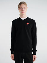 Comme des Garçons PLAY - Knit Pullover in Black