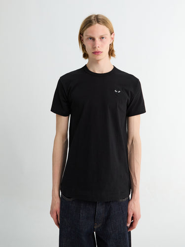 Comme des Garçons PLAY - Black Heart T-Shirt in Black