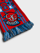 Comme des Garçons SHIRT - Mens Scarf in Red and Blue