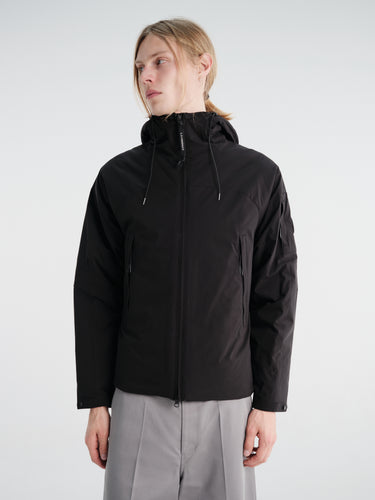 C.P. Company - Pro-Tek Primaloft® Silver Hooded Jacket in Black