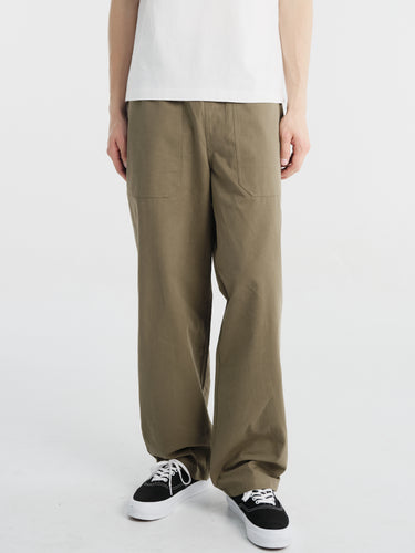 Dancer - Relaxed Fatigue Pant Green Ripstop in Green