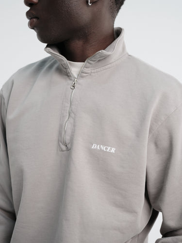 Dancer - Half Zip Sweatshirt Grey in Grey